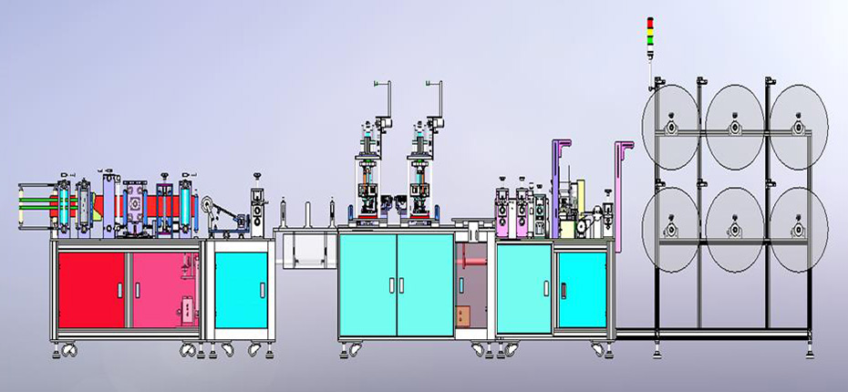 KN95/N95 마스크용 마스크 생산 라인
